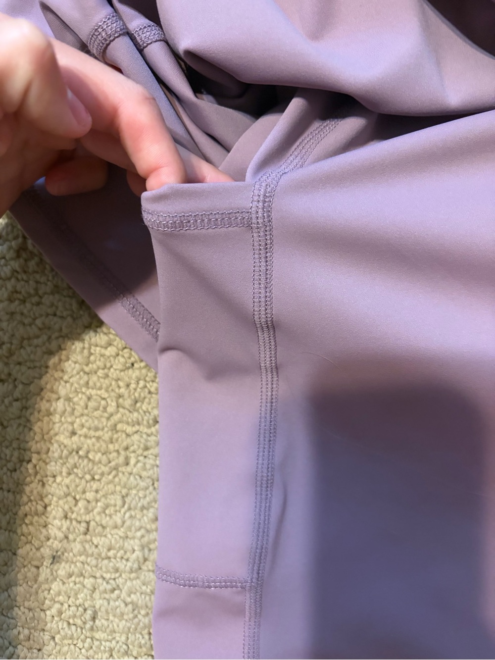 Women's Lavender Tank Mini Athletic Dress With Shorts, Built in Bra, and Pockets - Picture 5 of 5
